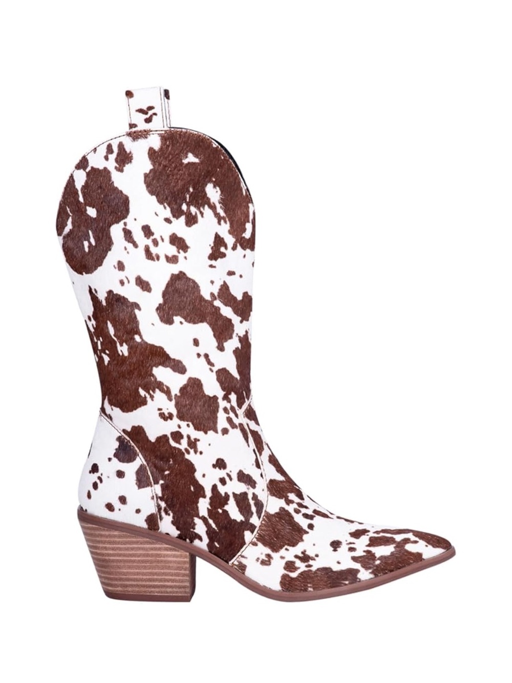 Dingo Cow Print Western Cowboy Boot - Brown & White 6.5 New In Box